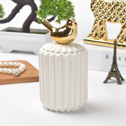 Adorable  Animal Ceramic Jewelry  Jar