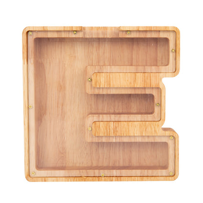 Wooden Letter Piggy Bank