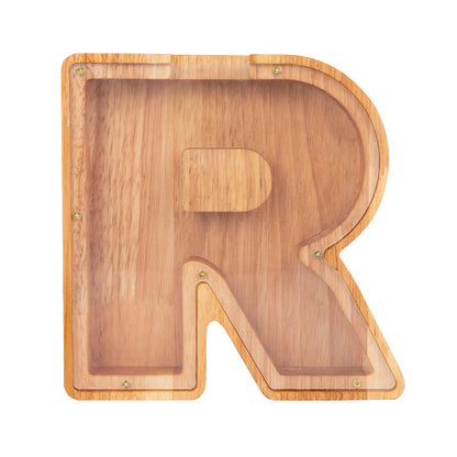 Wooden Letter Piggy Bank