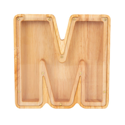 Wooden Letter Piggy Bank