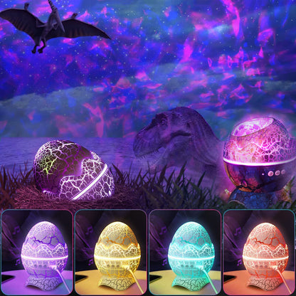 Cracked Dinosaur Egg Projector Lamp