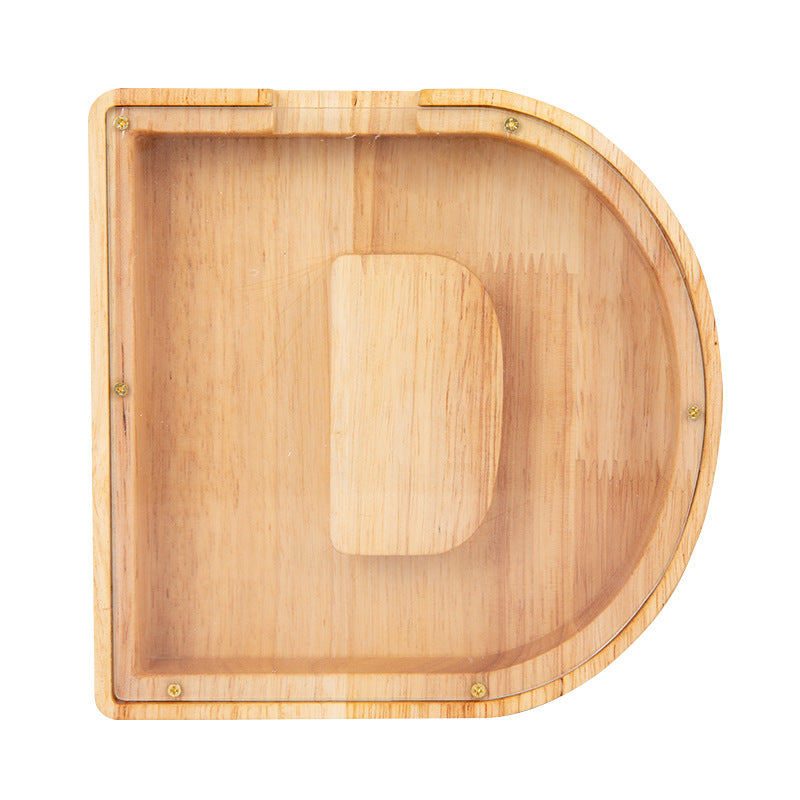 Wooden Letter Piggy Bank