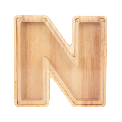 Wooden Letter Piggy Bank