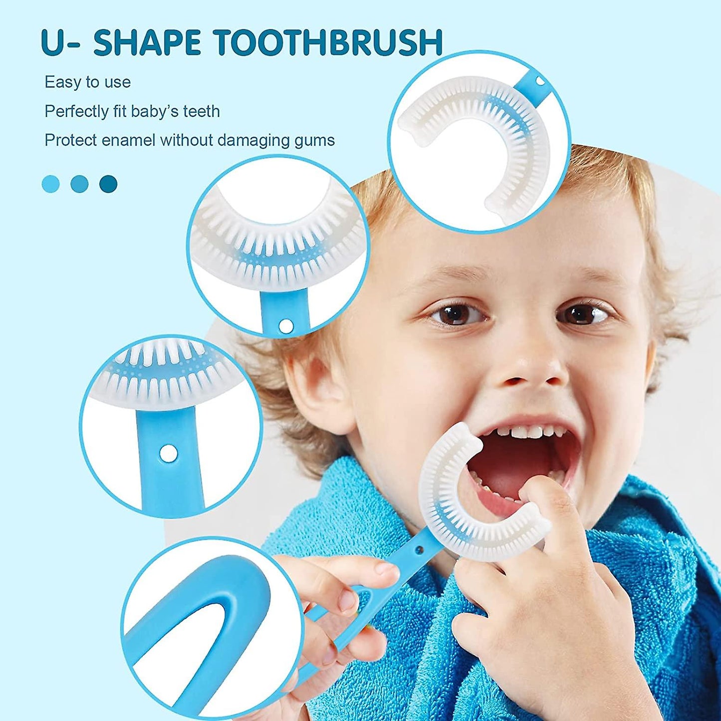 U-Shaped Children's Toothbrush