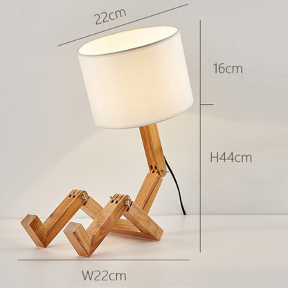 Minimalistic Nordic Haven Bedside Table Lamp With Book Rack