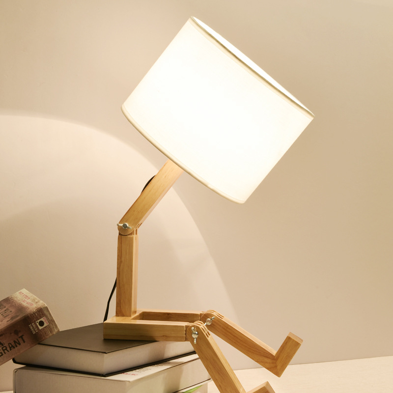 Minimalistic Nordic Haven Bedside Table Lamp With Book Rack