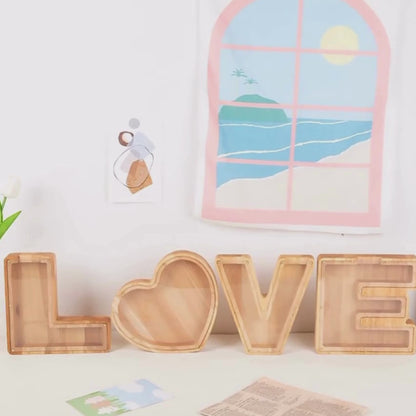 Wooden Letter Piggy Bank